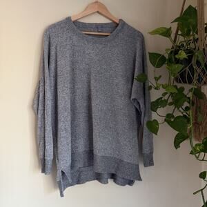 Aerie Oversized Knit Pullover Sweater – Gray, Size M